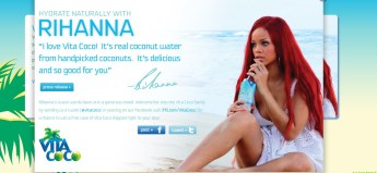 Agua de coco para Rihanna