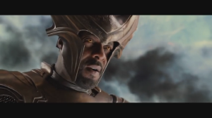 Idris Elba interpretando al centinela 