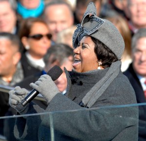 La cantante Aretha Franklin
