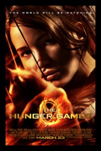 Cartel promocional (Poster) de la película THE HUNGER GAMES (LOS JUEGOS DE HAMBRE) basada en la novela de Suzanne Collins)