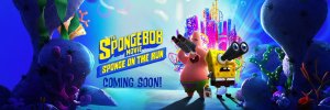 Poster (Cartel promocional) Spongebob Movie: Spongebob on the Run. la tercera pelicula de Bob Esponja 