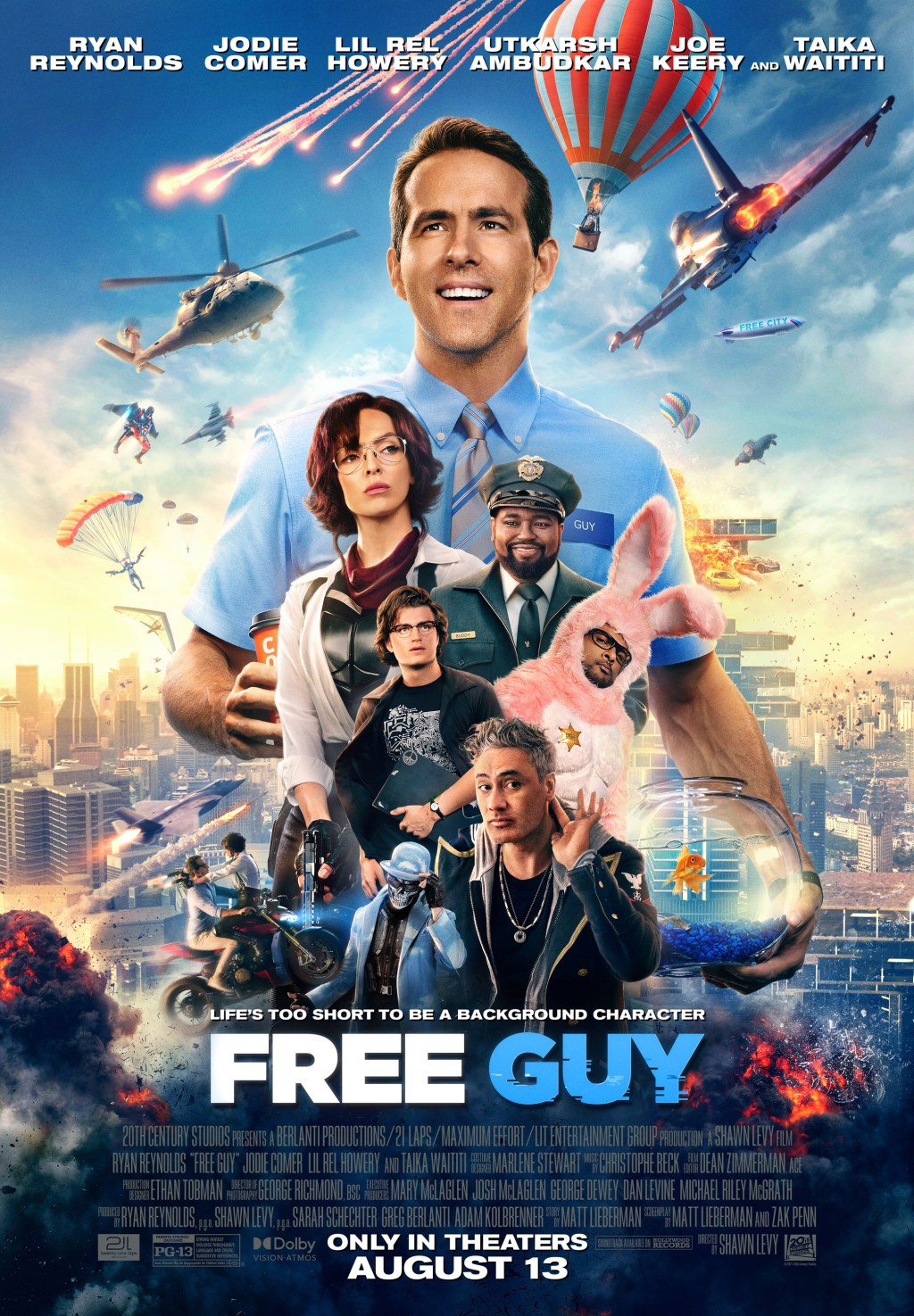 Ryan Reynolds y Shawn Levy no tienen prisa de empezar a escribir Free Guy&nbsp;2